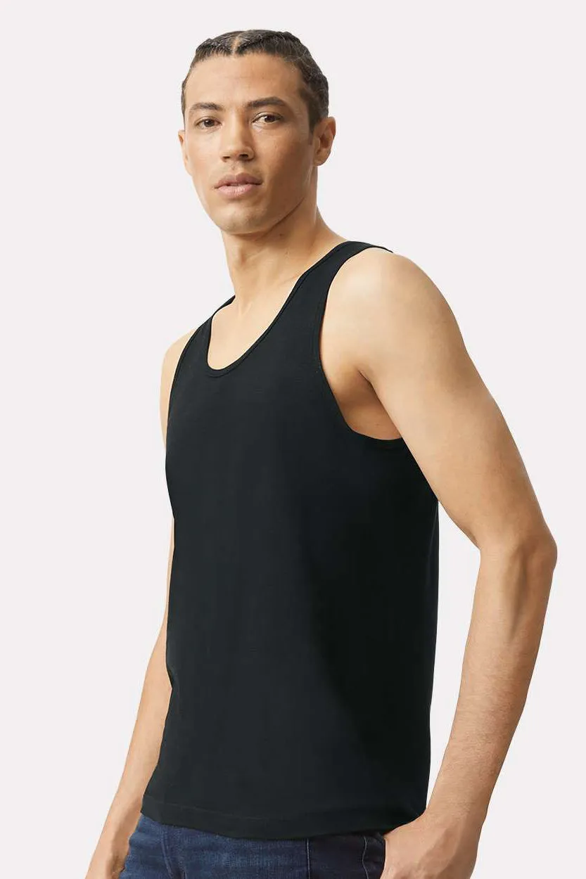 American Apparel Mens Fine Jersey Tank Top - Black