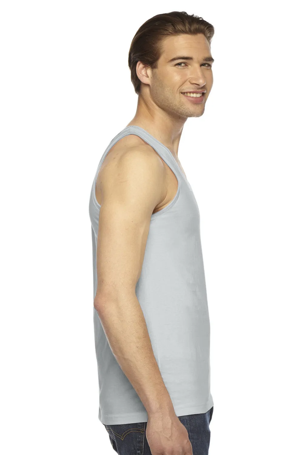 American Apparel Mens Fine Jersey Tank Top - New Silver Grey