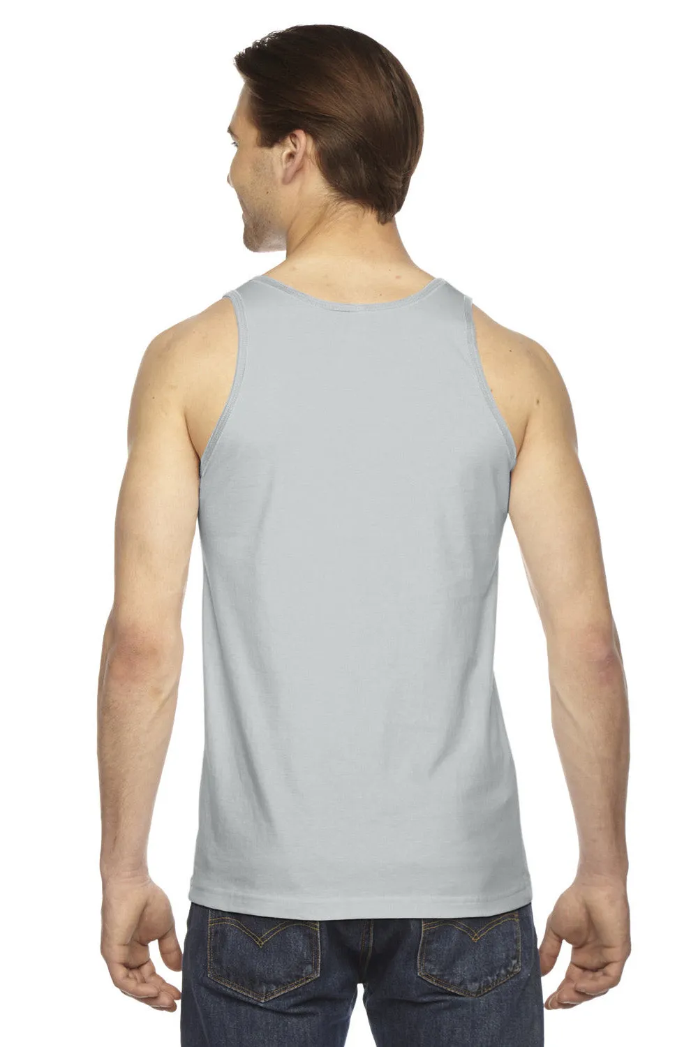 American Apparel Mens Fine Jersey Tank Top - New Silver Grey