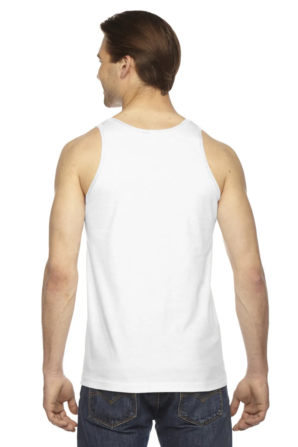American Apparel Mens Fine Jersey Tank Top - White