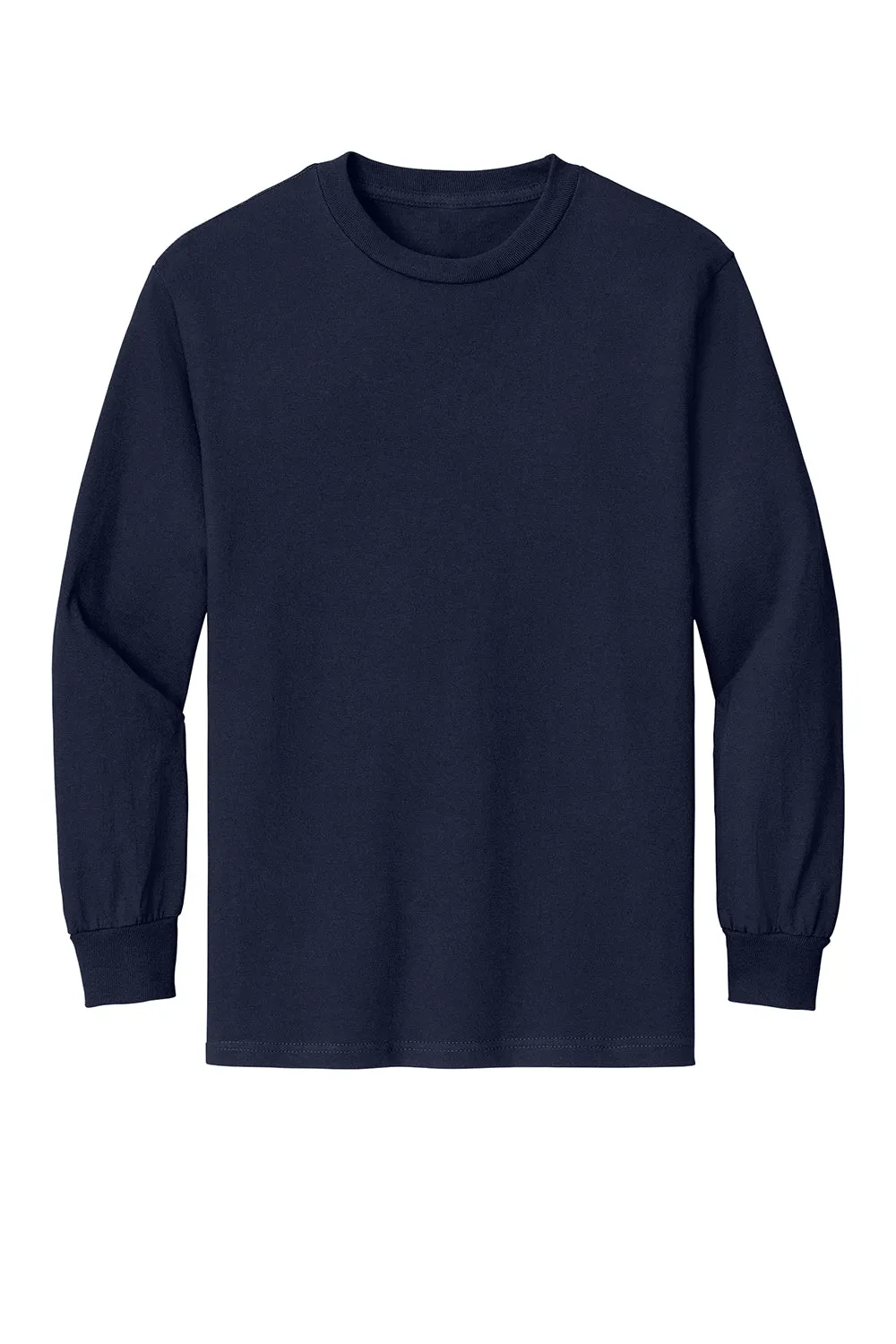 American Apparel Mens Long Sleeve Crewneck T-Shirt - Navy Blue
