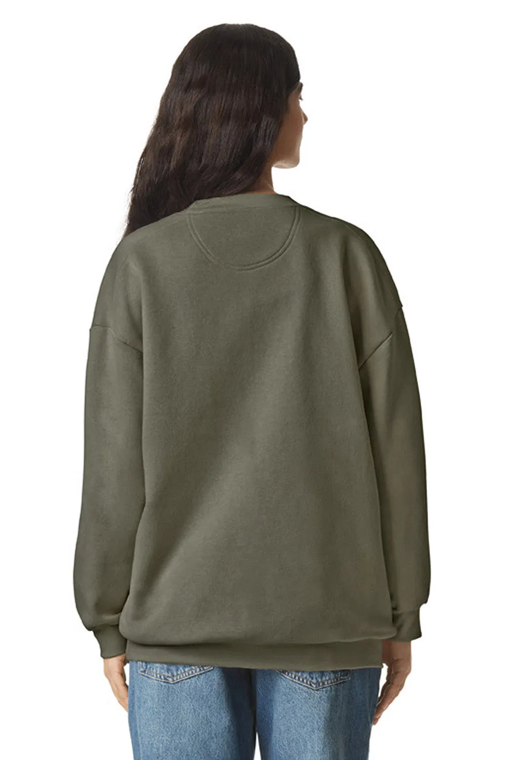 American Apparel Mens ReFlex Fleece Crewneck Sweatshirt - Lieutenant Green
