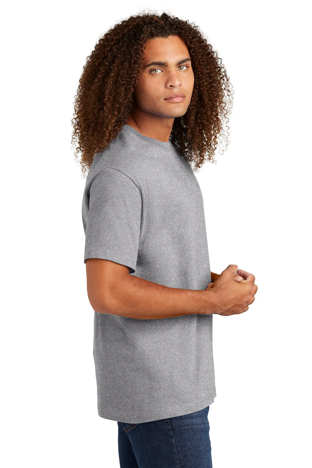 American Apparel Mens Short Sleeve Crewneck T-Shirt - Heather Grey