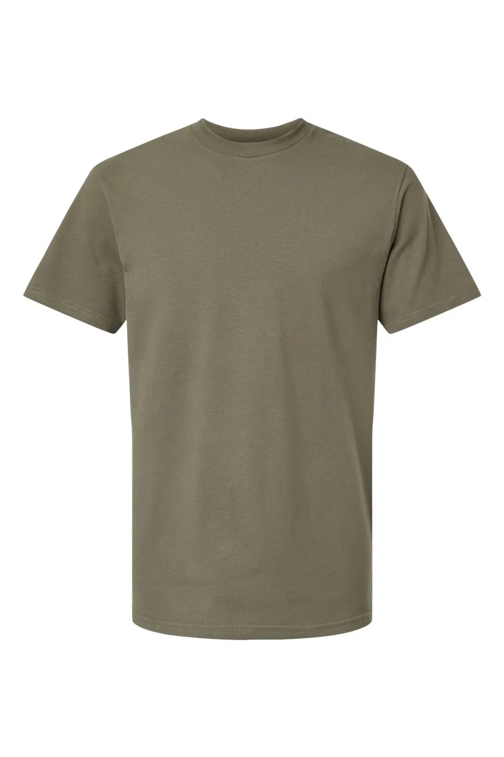 American Apparel Mens Sueded Cloud Short Sleeve Crewneck T-Shirt - Lieutenant Green