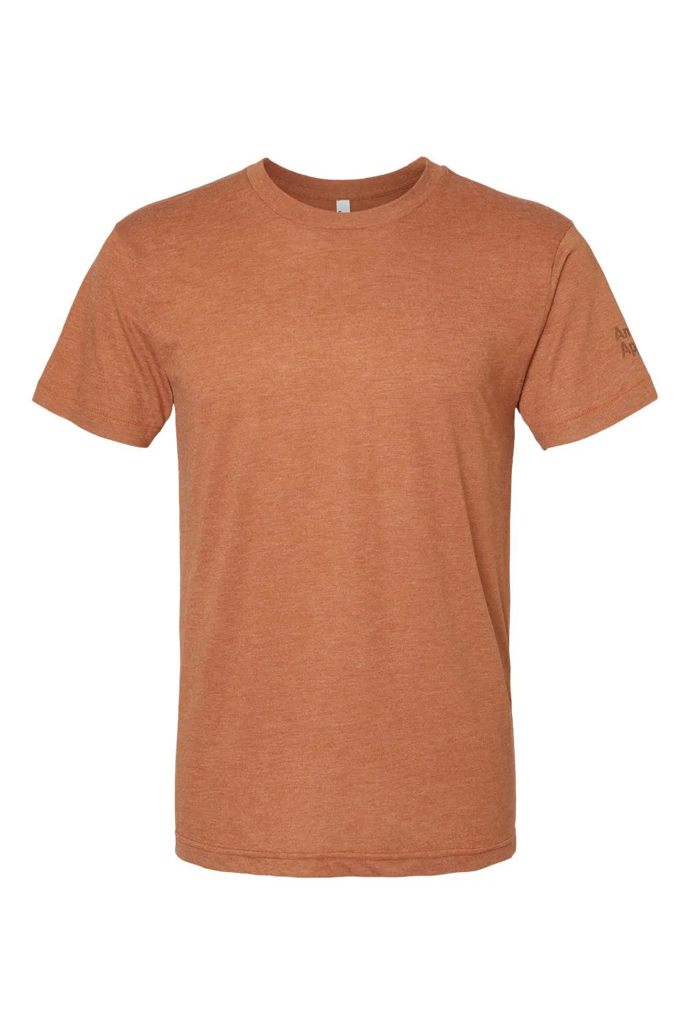 American Apparel Mens Track Short Sleeve Crewneck T-Shirt - Rust