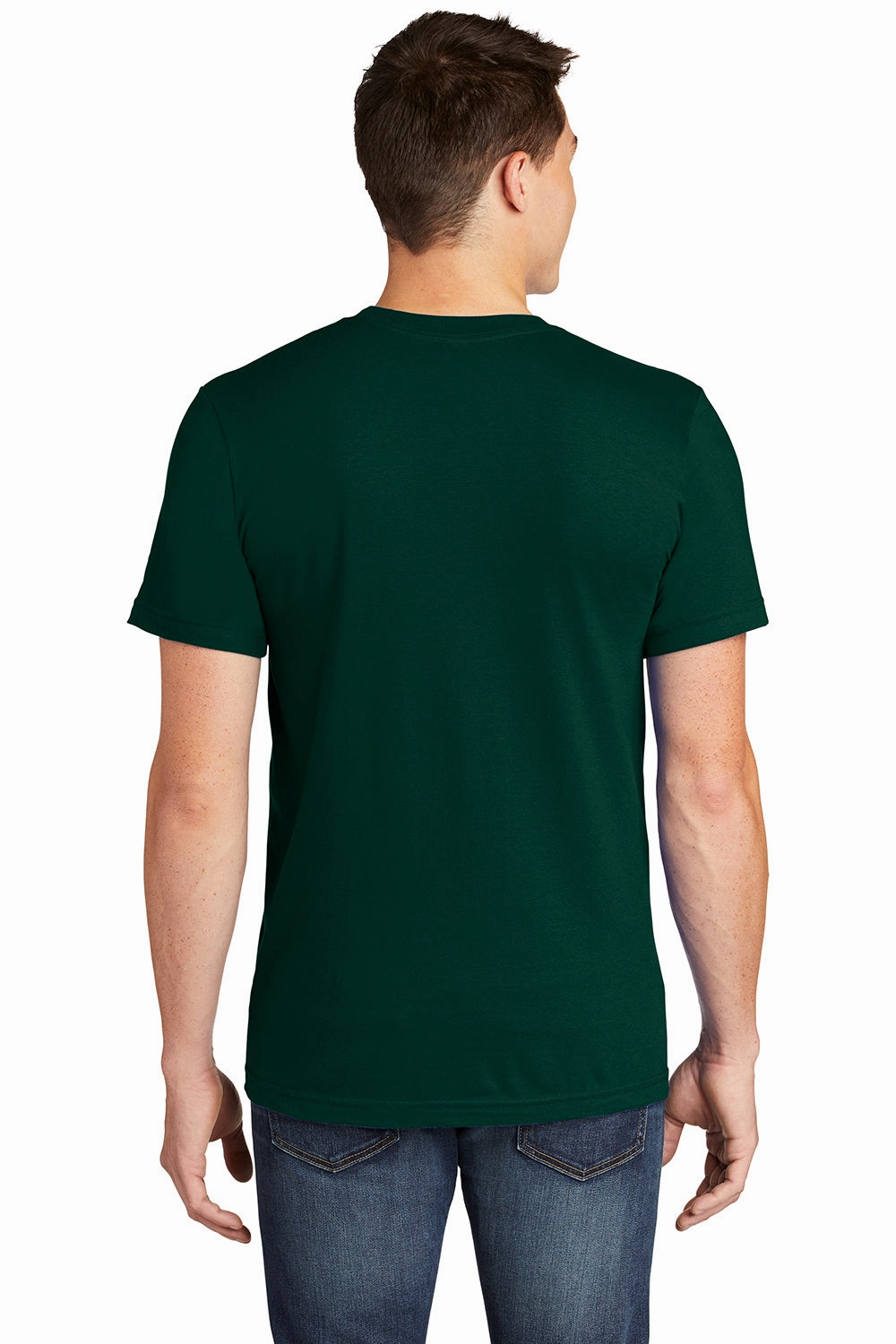 American Apparel Mens Fine Jersey Short Sleeve Crewneck T-Shirt - Forest Green