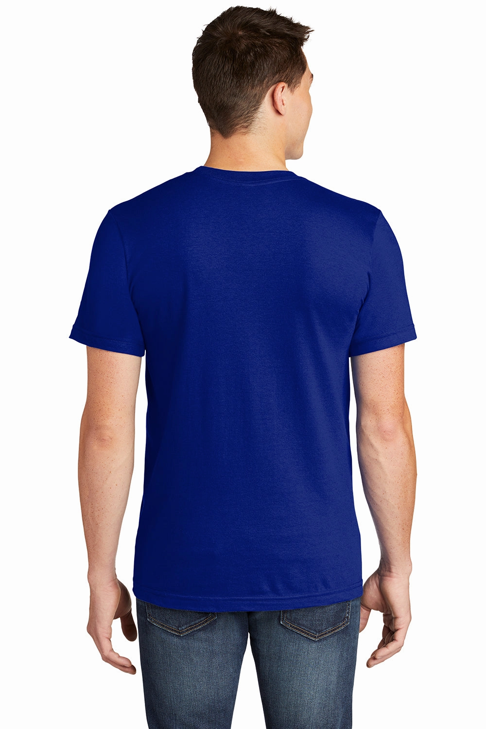 American Apparel Mens Fine Jersey Short Sleeve Crewneck T-Shirt - Lapis Blue