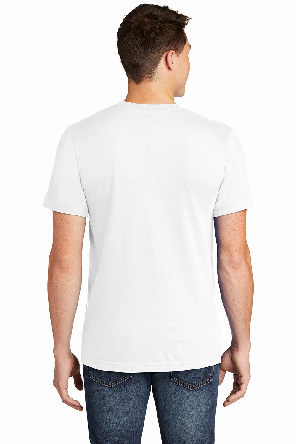 American Apparel Mens Fine Jersey Short Sleeve Crewneck T-Shirt - White