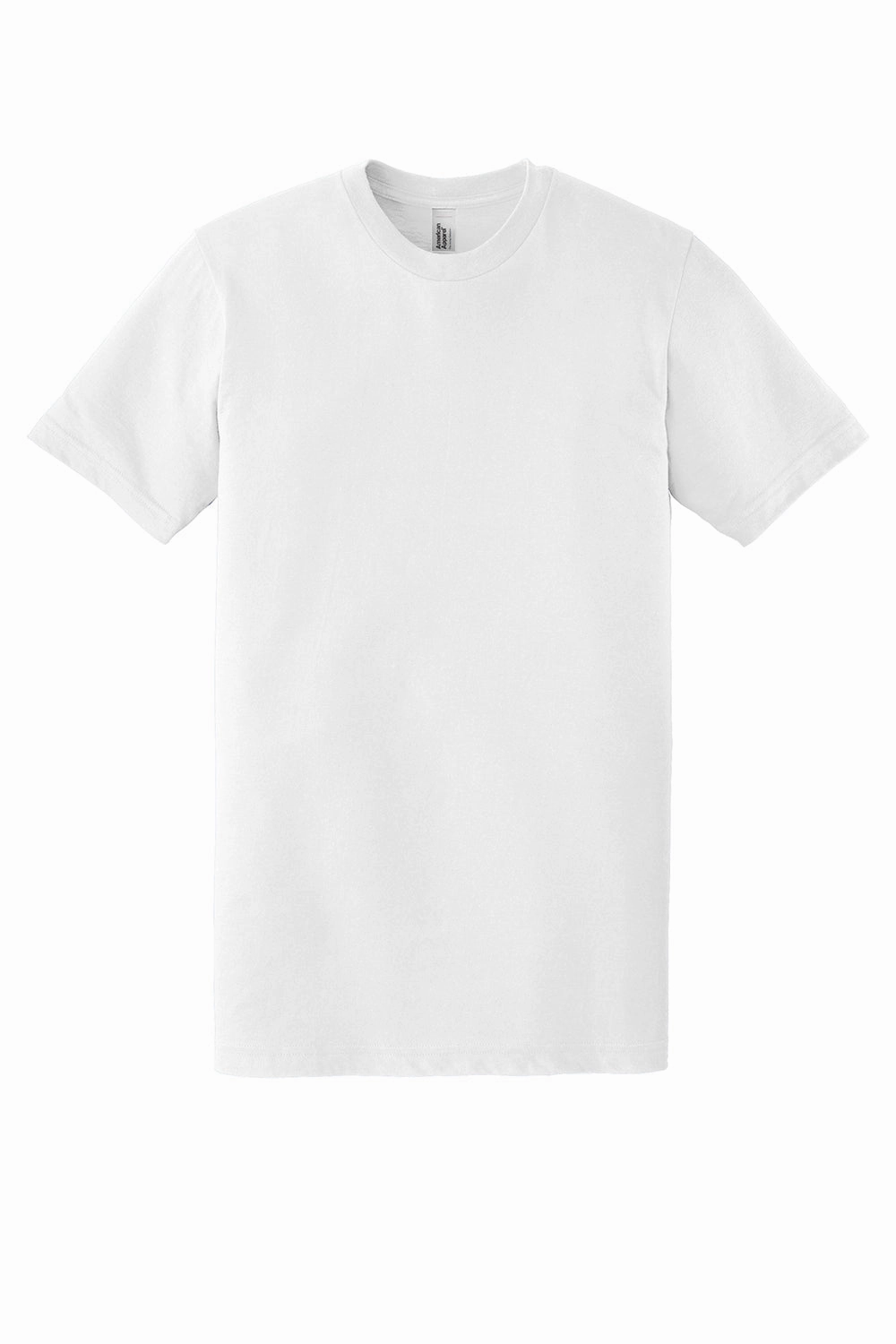American Apparel Mens Fine Jersey Short Sleeve Crewneck T-Shirt - White