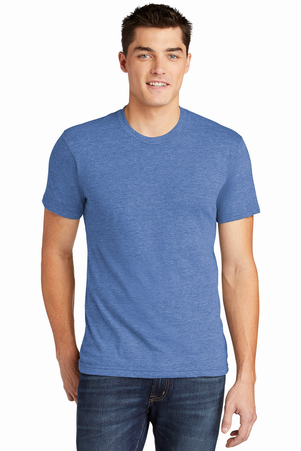 American Apparel Mens Track Short Sleeve Crewneck T-Shirt - Athletic Blue