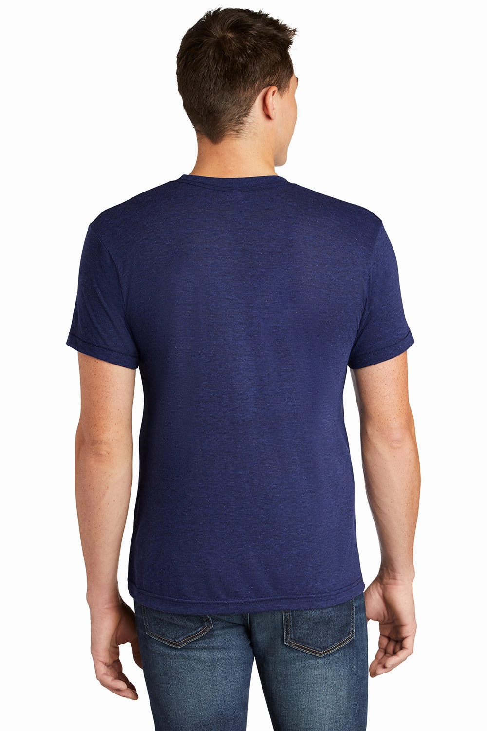 American Apparel Mens Track Short Sleeve Crewneck T-Shirt - Indigo Blue