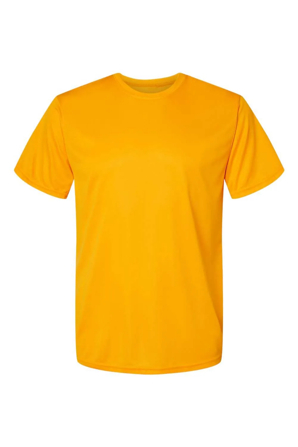 Augusta Sportswear Mens Moisture Wicking Short Sleeve Crewneck T-Shirt - Gold