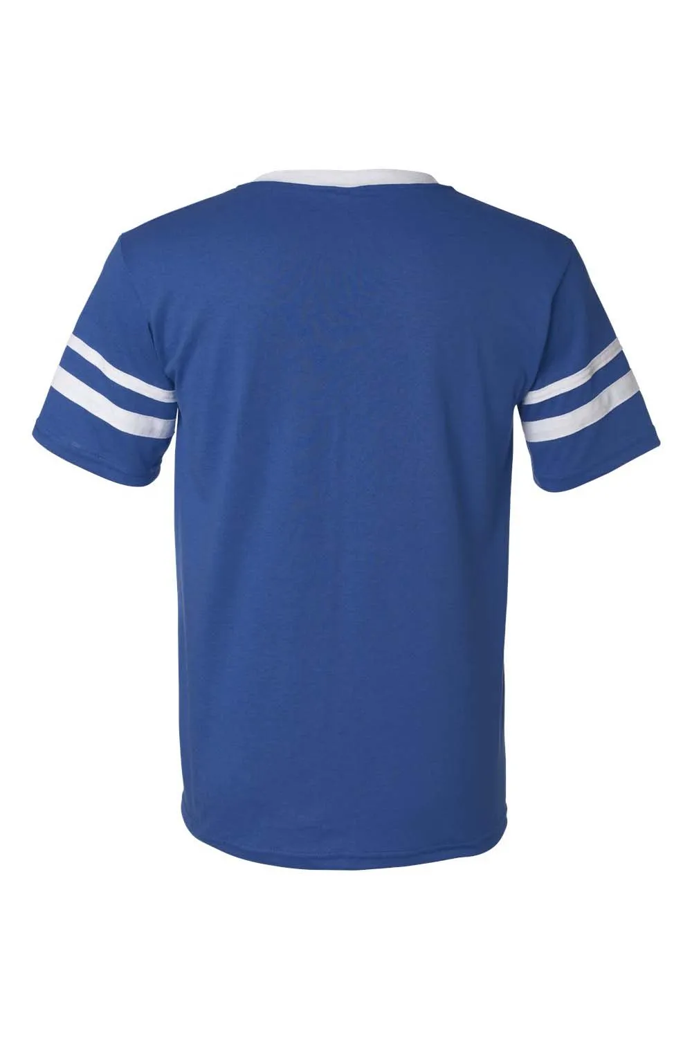Augusta Sportswear Mens Short Sleeve V-Neck T-Shirt - Royal Blue/White
