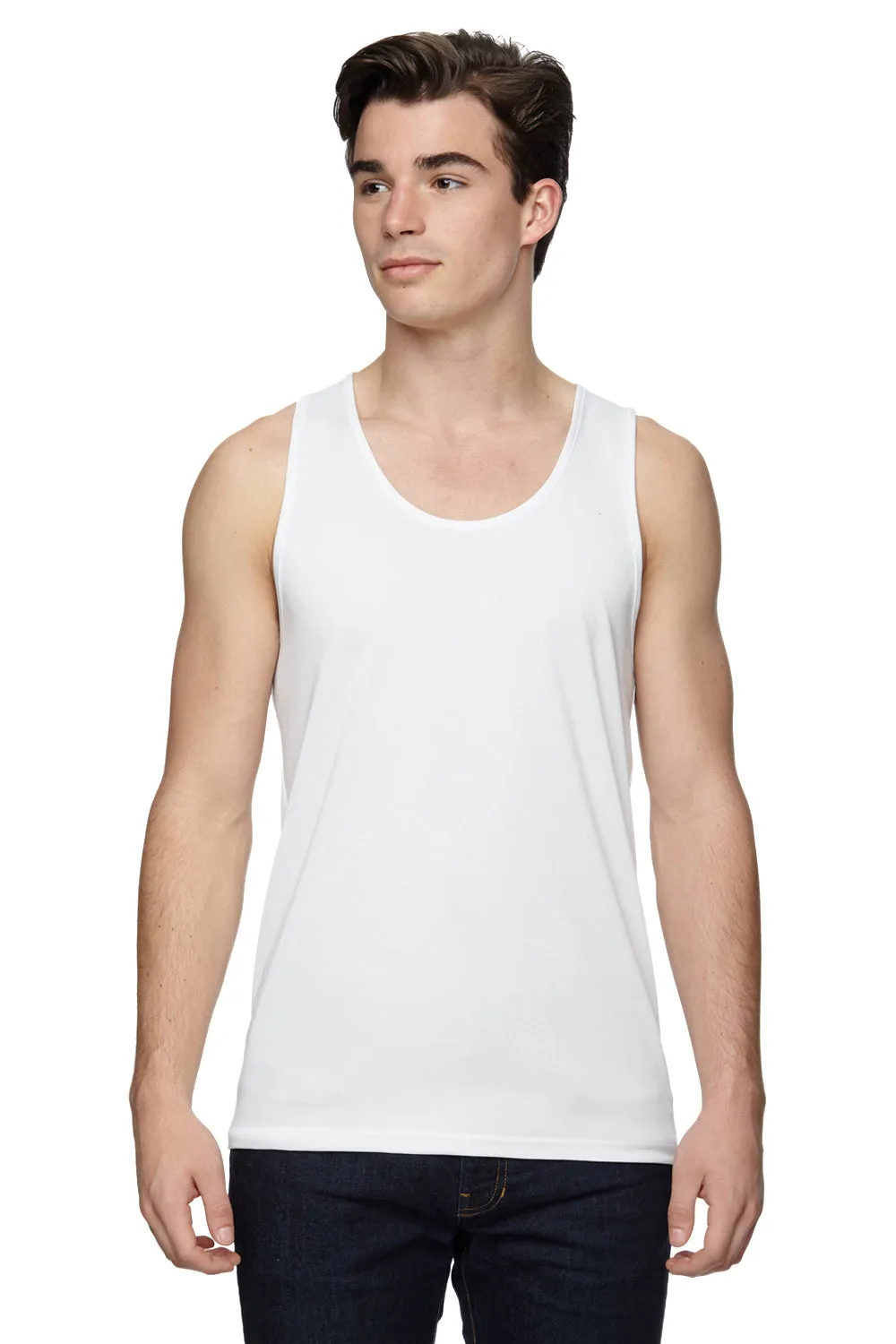 Augusta Sportswear Mens Training Moisture Wicking Tank Top - White