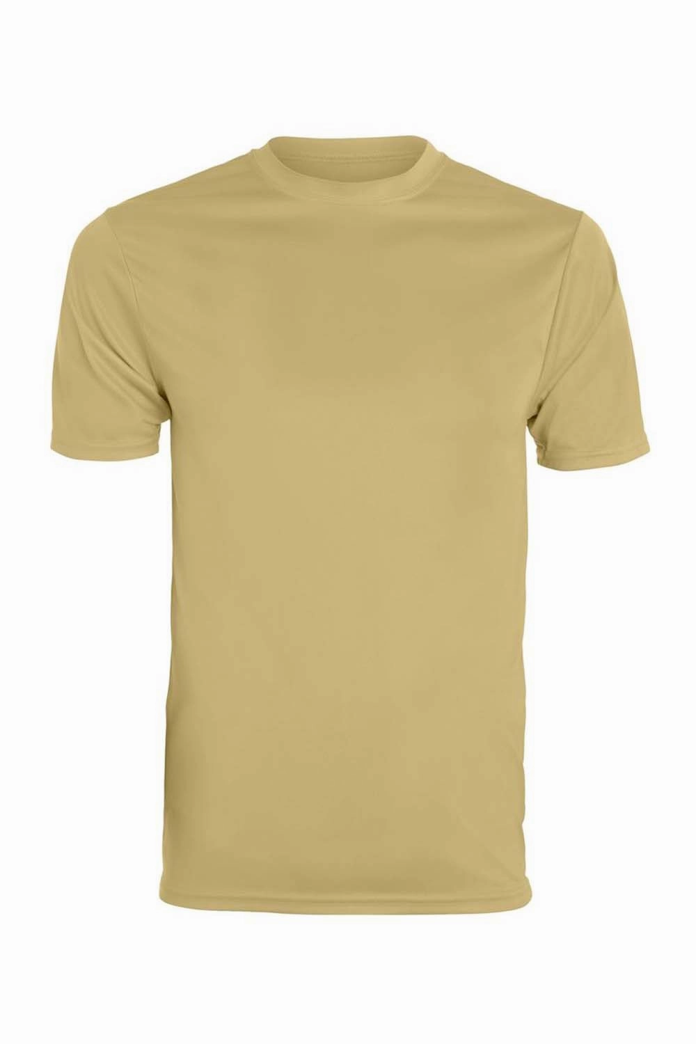 Augusta Sportswear Mens Moisture Wicking Short Sleeve Crewneck T-Shirt - Vegas Gold