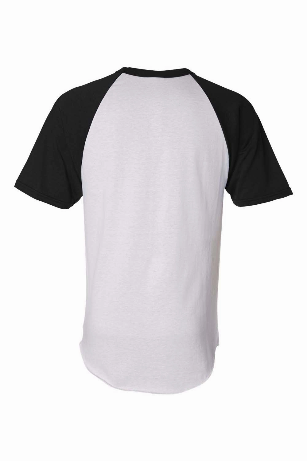 Augusta Sportswear Mens Short Sleeve Crewneck T-Shirt - White/Black