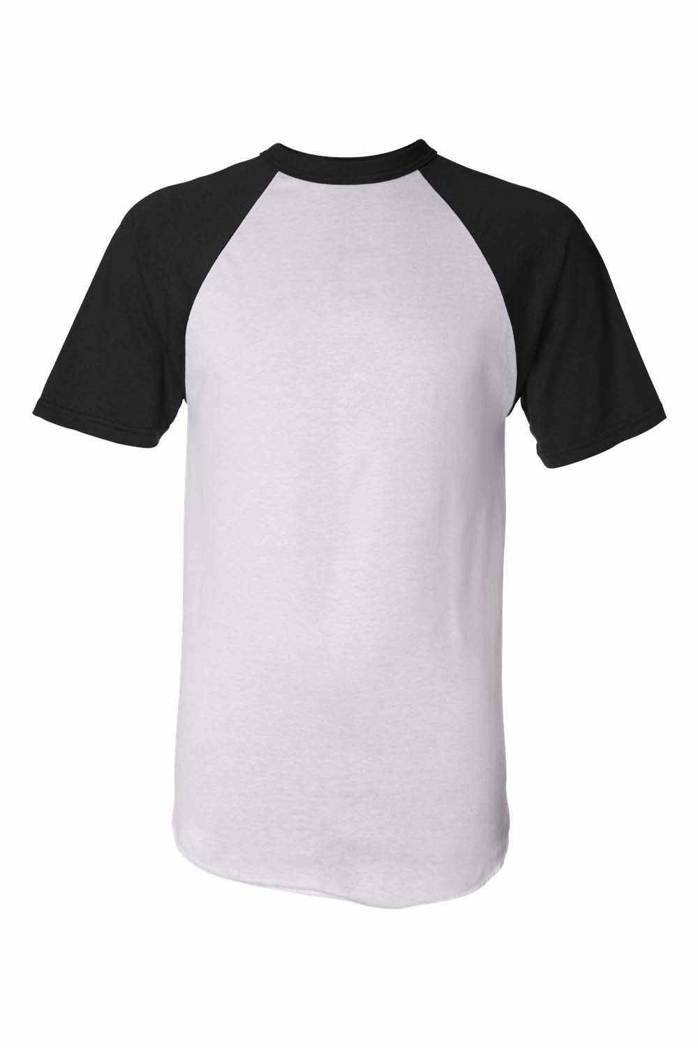Augusta Sportswear Mens Short Sleeve Crewneck T-Shirt - White/Black