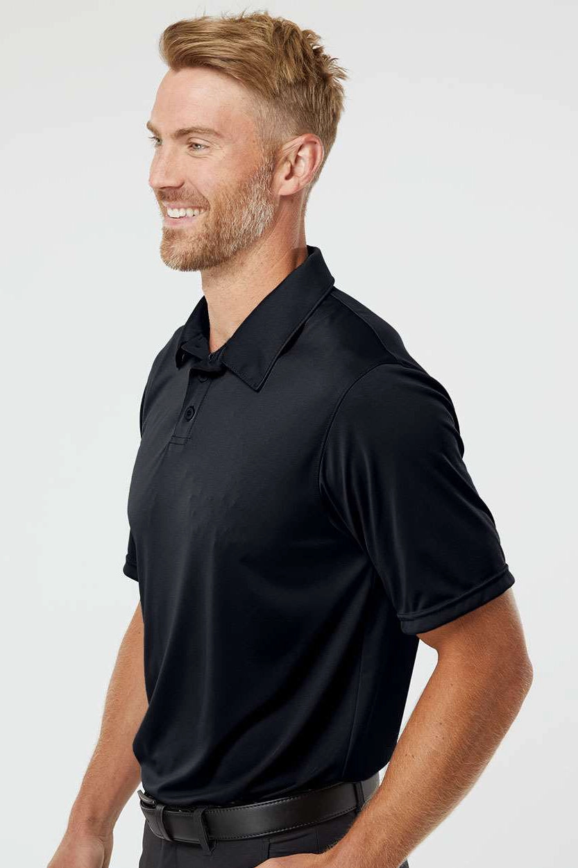 Augusta Sportswear Mens Vital Moisture Wicking Short Sleeve Polo Shirt - Black