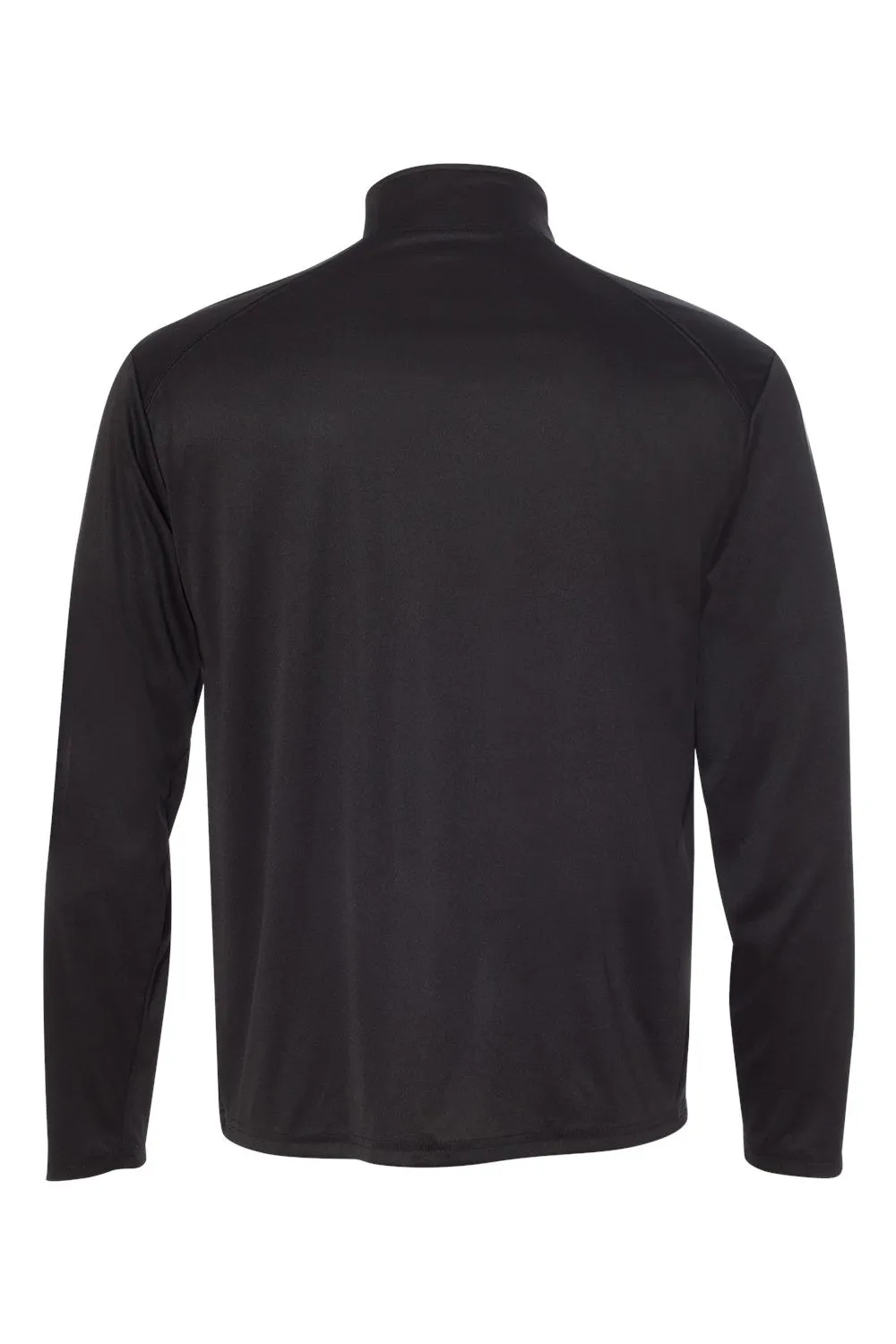 Badger Mens B-Core Moisture Wicking 1/4 Zip Sweatshirt - Black/Graphite Grey