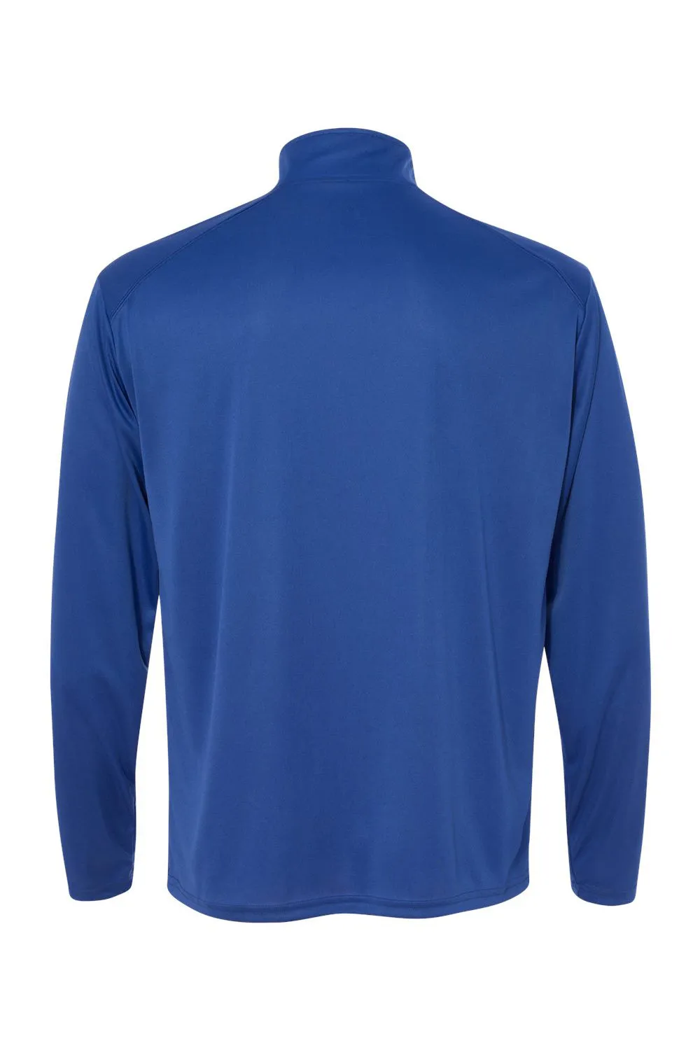 Badger Mens B-Core Moisture Wicking 1/4 Zip Sweatshirt - Royal Blue/Graphite Grey
