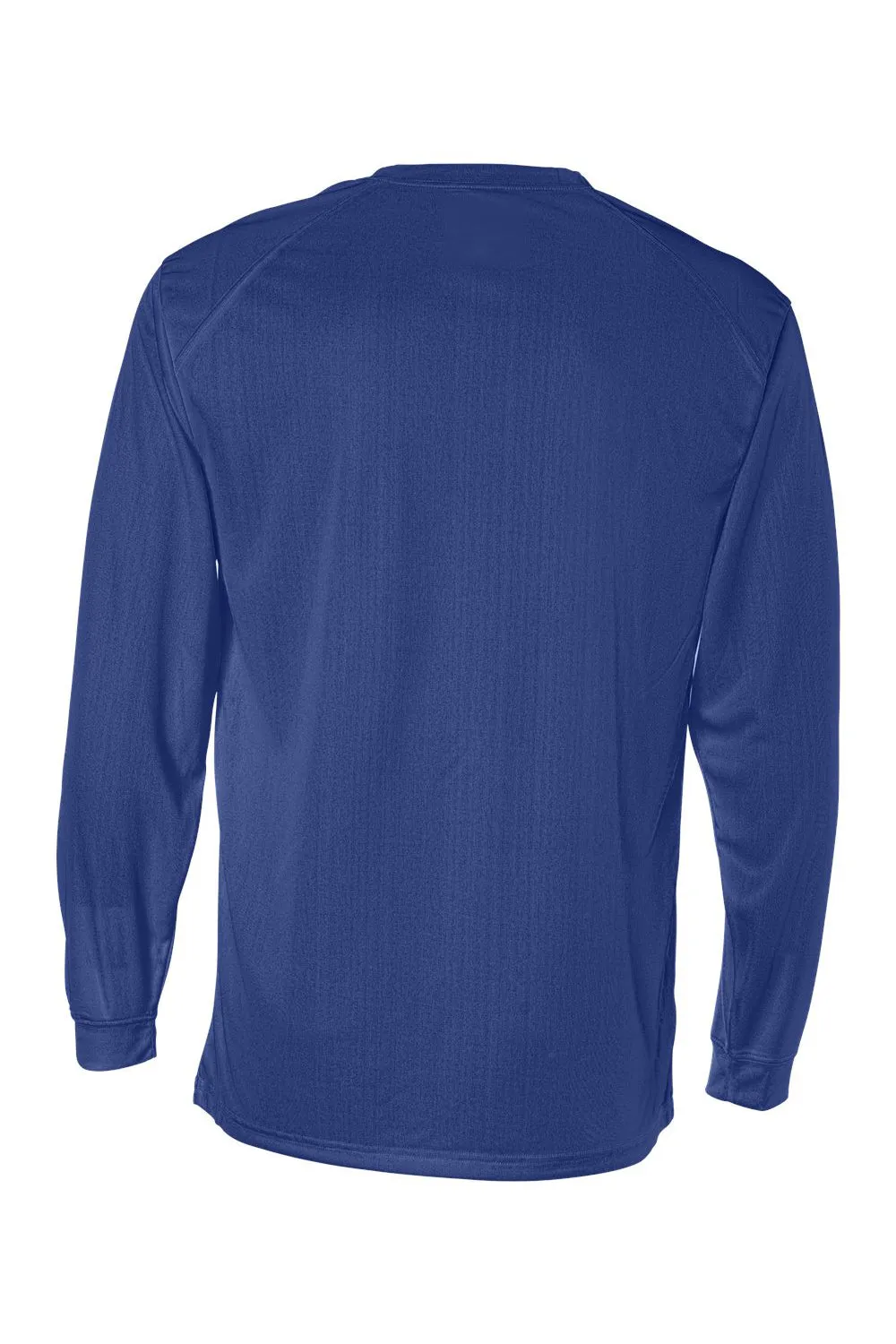 Badger Mens B-Core Moisture Wicking Long Sleeve Crewneck T-Shirt - Royal Blue