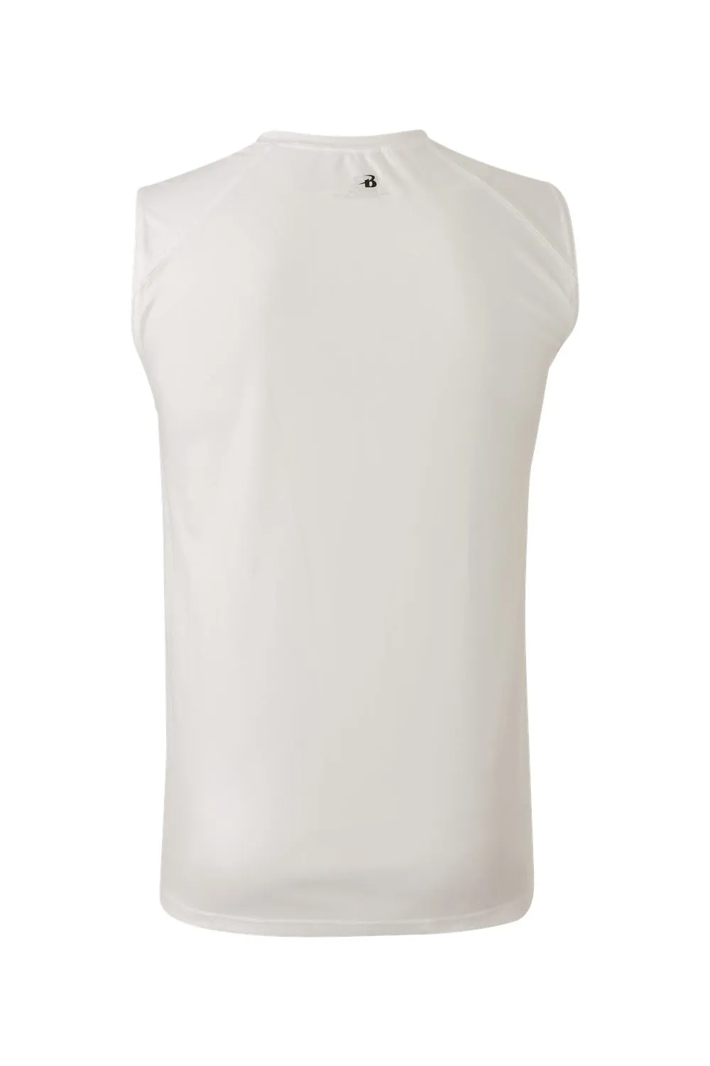 Badger Mens B-Core Moisture Wicking Tank Top - White