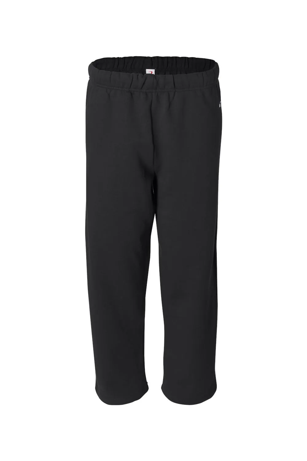 Badger Mens Open Bottom Sweatpants w/ Pockets - Black