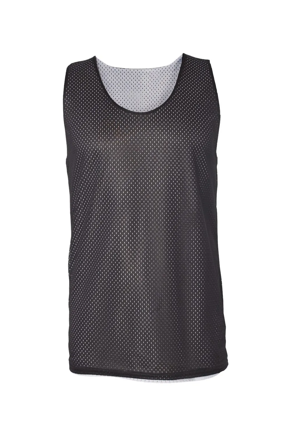 Badger Mens Pro Mesh Reversible Tank Top - Black/White