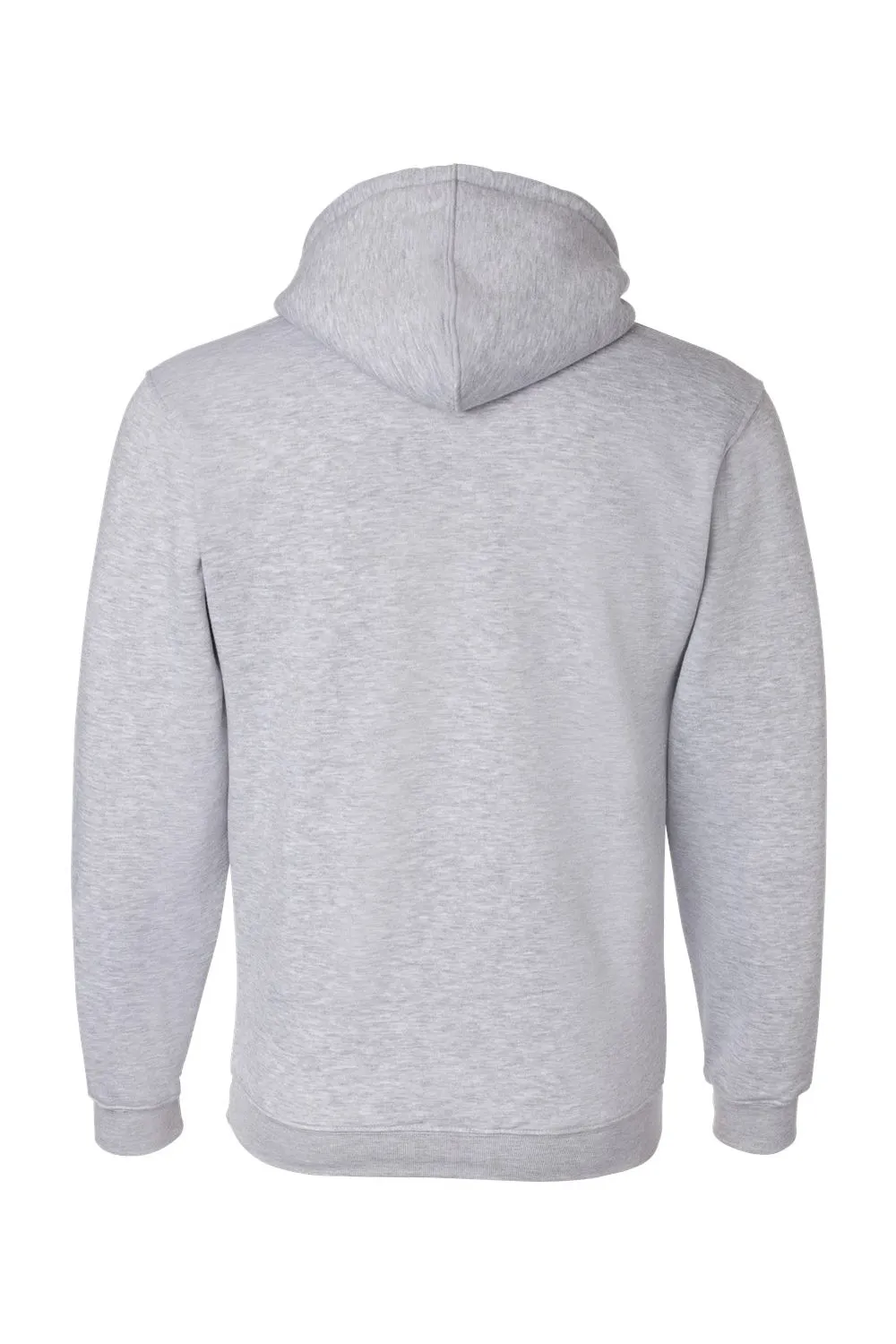 Bayside Mens USA Made Hooded Sweatshirt Hoodie w/ Pouch Pocket - Dark Ash Grey