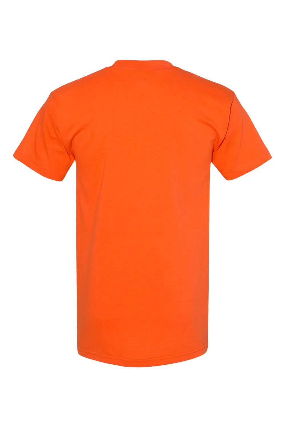 Bayside Mens USA Made Short Sleeve Crewneck T-Shirt - Bright Orange