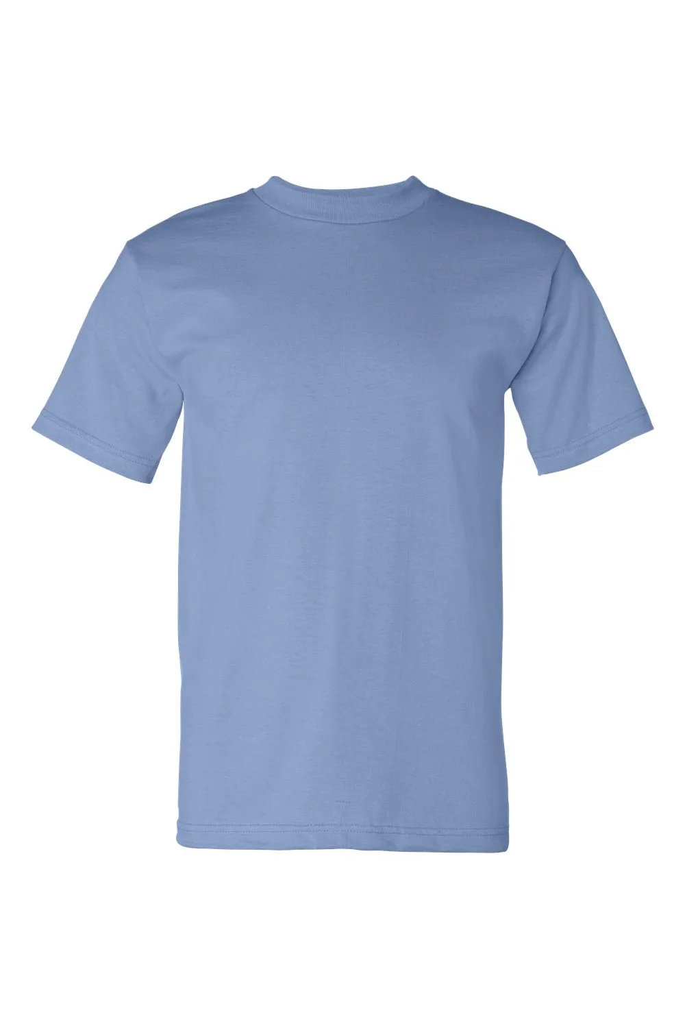 Bayside Mens USA Made Short Sleeve Crewneck T-Shirt - Carolina Blue