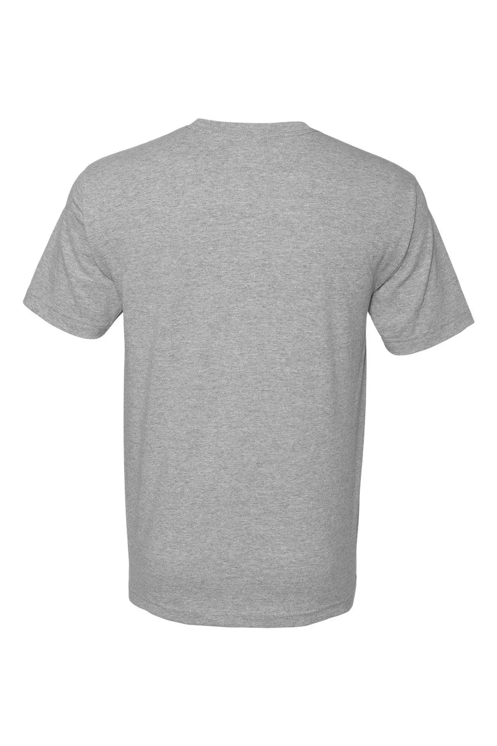 Bayside Mens USA Made Short Sleeve Crewneck T-Shirt - Dark Ash Grey