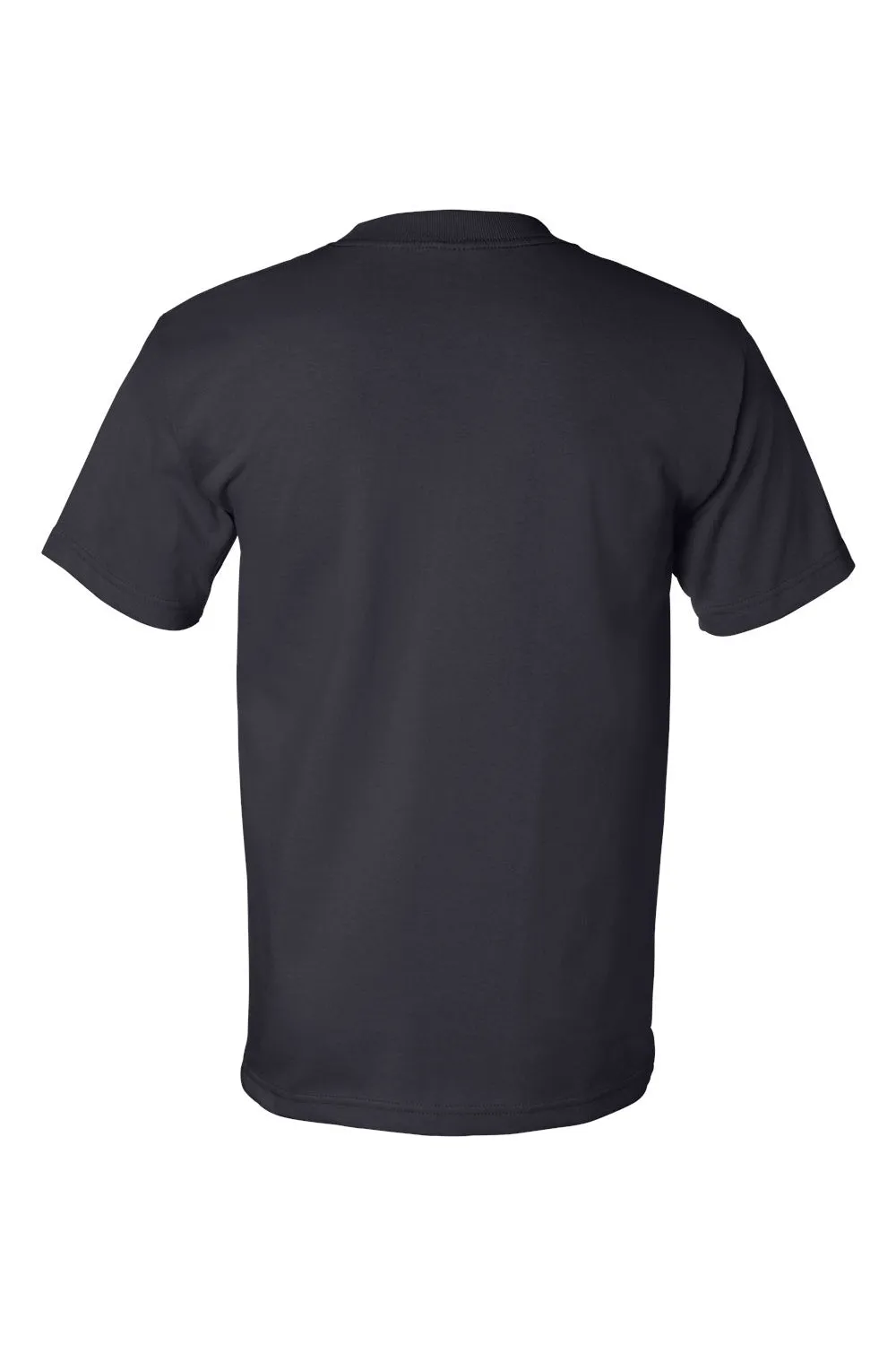 Bayside Mens USA Made Short Sleeve Crewneck T-Shirt - Navy Blue