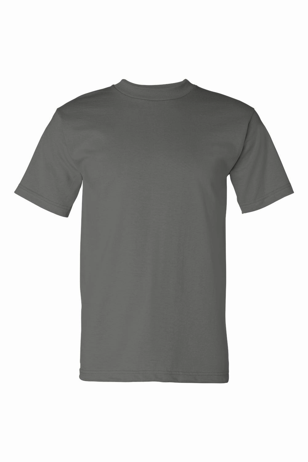 Bayside Mens USA Made Short Sleeve Crewneck T-Shirt - Charcoal Grey