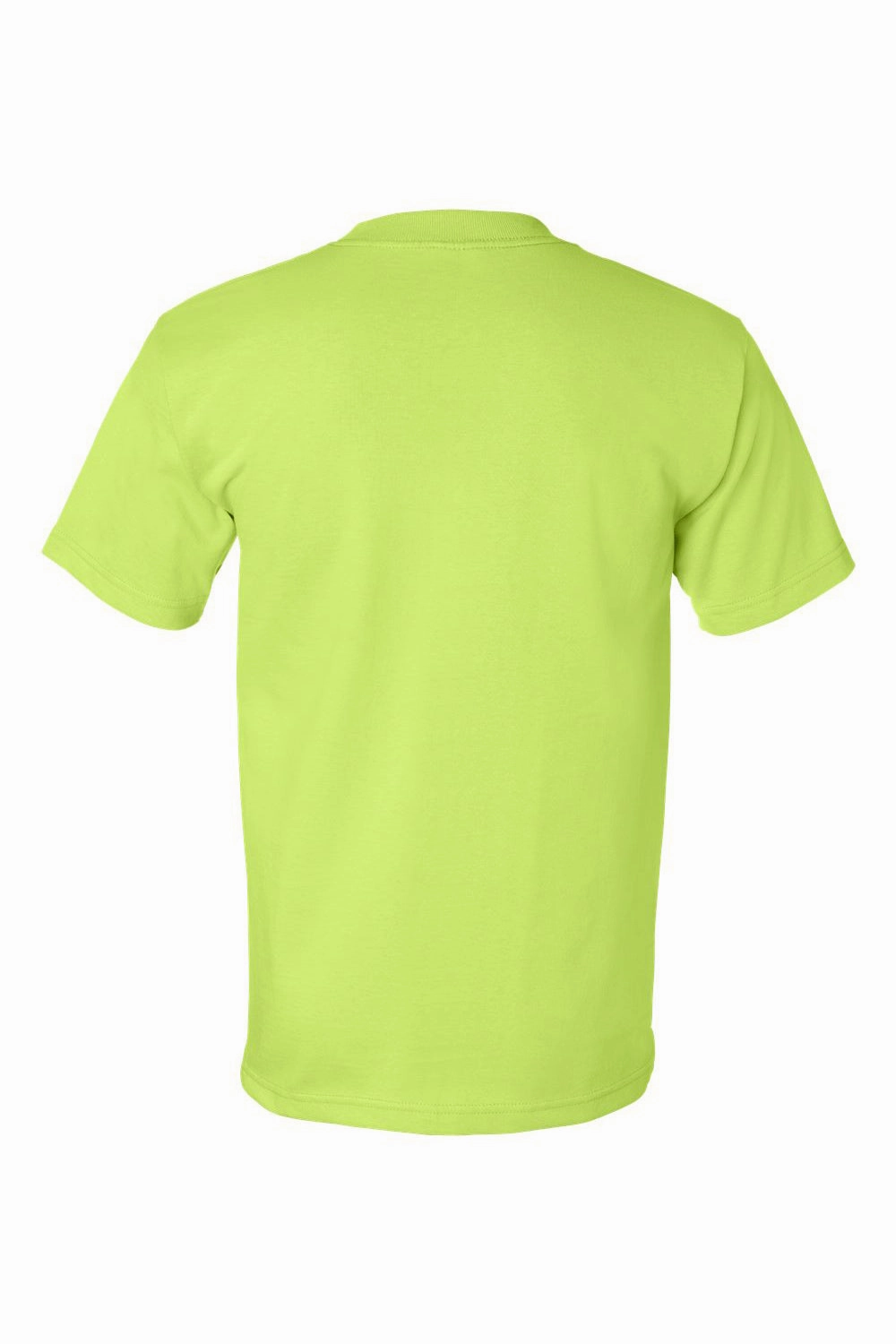Bayside Mens USA Made Short Sleeve Crewneck T-Shirt - Lime Green