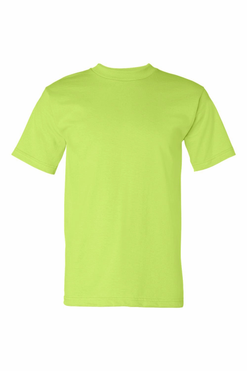Bayside Mens USA Made Short Sleeve Crewneck T-Shirt - Lime Green
