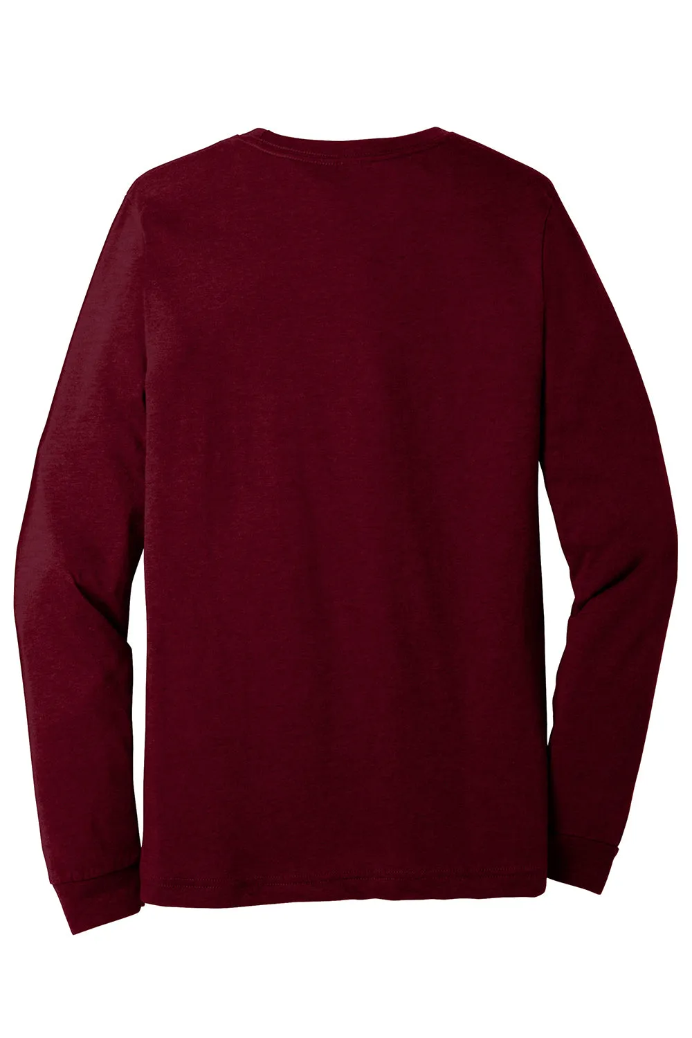 Bella   Canvas Mens CVC Long Sleeve Crewneck T-Shirt - Heather Cardinal Red