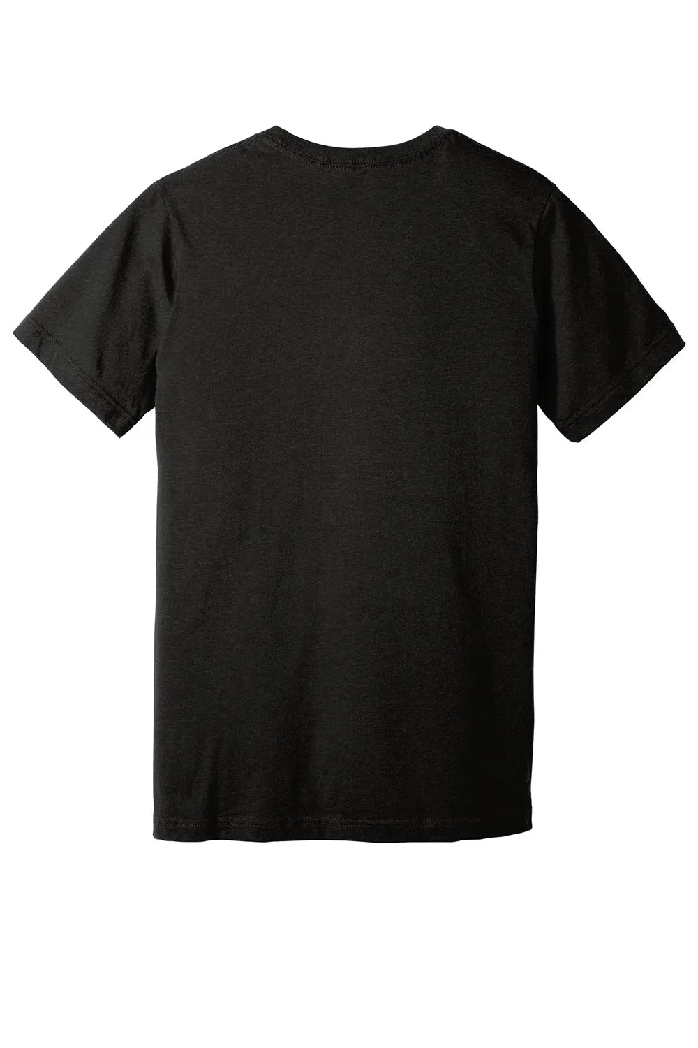 Bella   Canvas Mens CVC Short Sleeve V-Neck T-Shirt - Heather Black