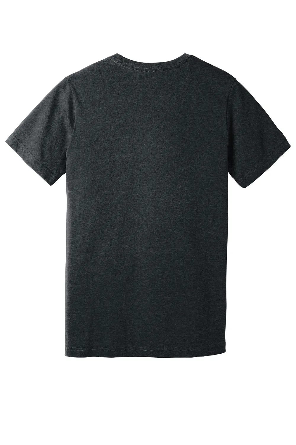 Bella   Canvas Mens CVC Short Sleeve V-Neck T-Shirt - Heather Dark Grey