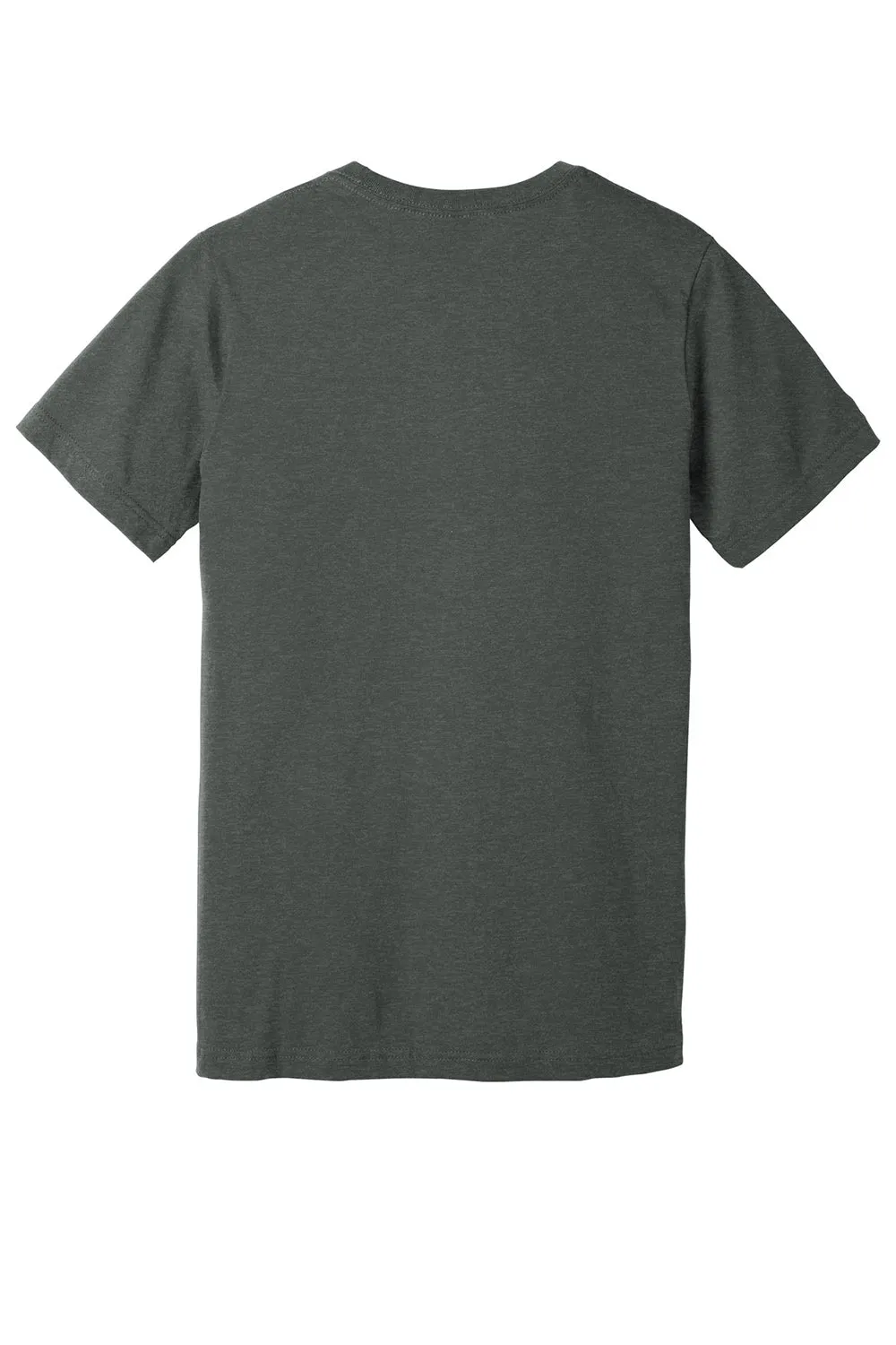 Bella   Canvas Mens CVC Short Sleeve V-Neck T-Shirt - Heather Deep Grey
