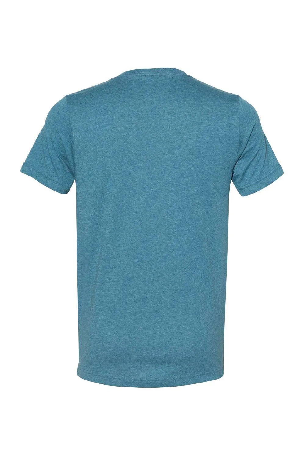 Bella   Canvas Mens CVC Short Sleeve V-Neck T-Shirt - Heather Deep Teal