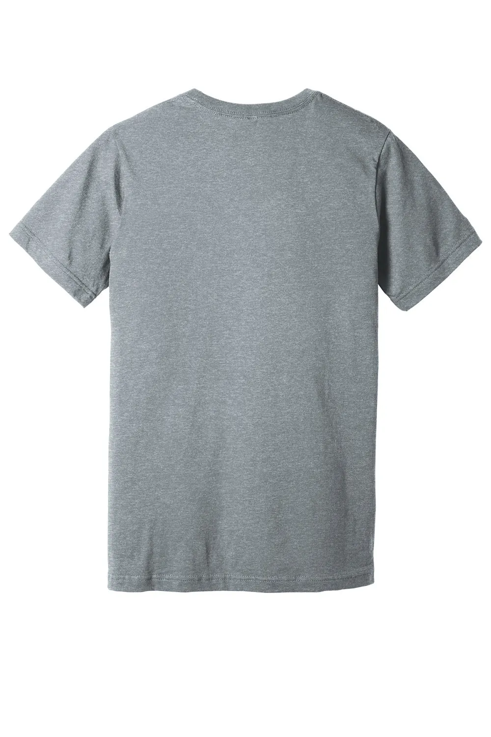 Bella   Canvas Mens CVC Short Sleeve V-Neck T-Shirt - Heather Grey