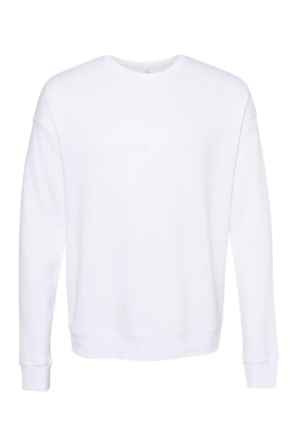 Bella   Canvas Mens Fleece Crewneck Sweatshirt - DTG White