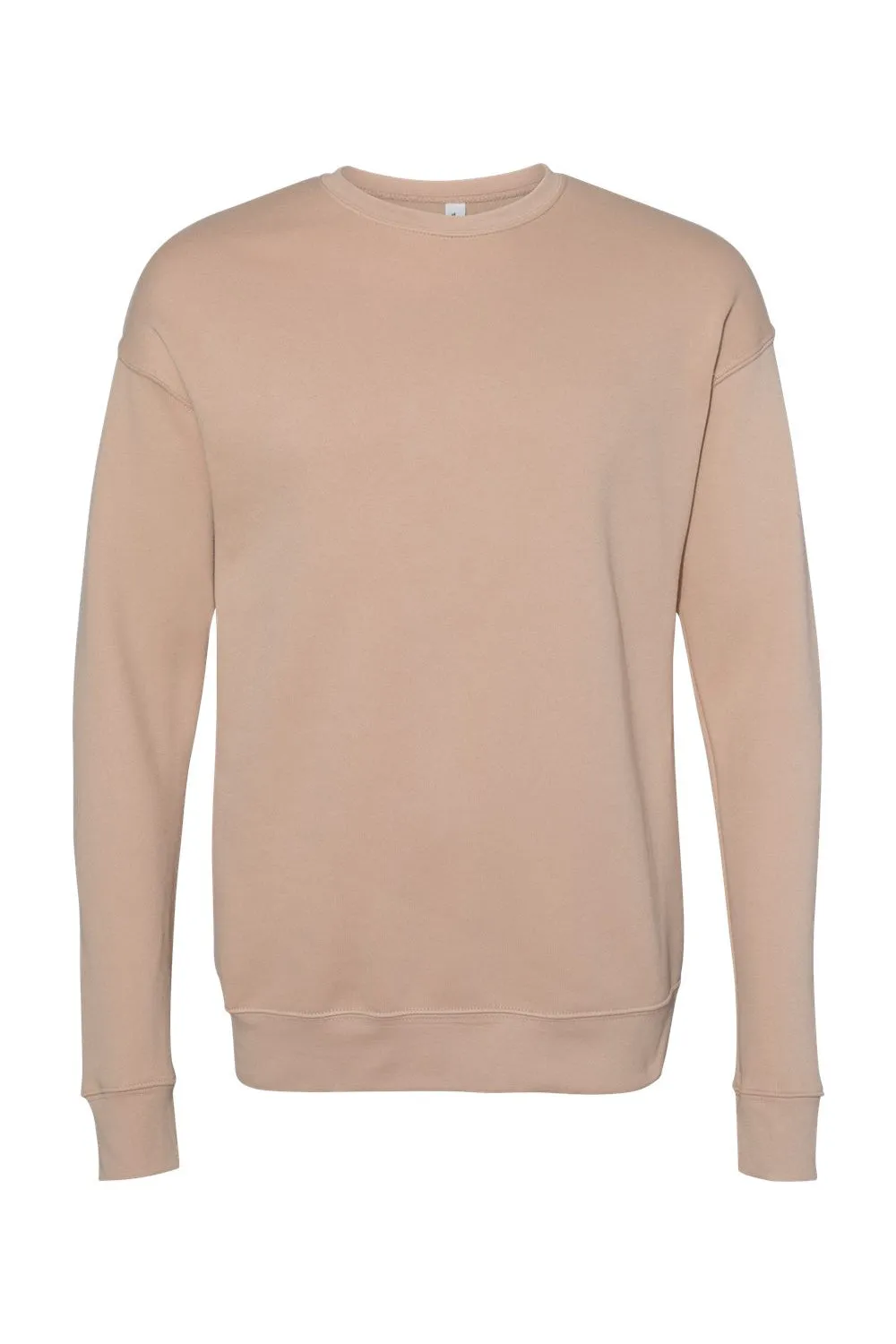 Bella   Canvas Mens Fleece Crewneck Sweatshirt - Heather Sand Dune