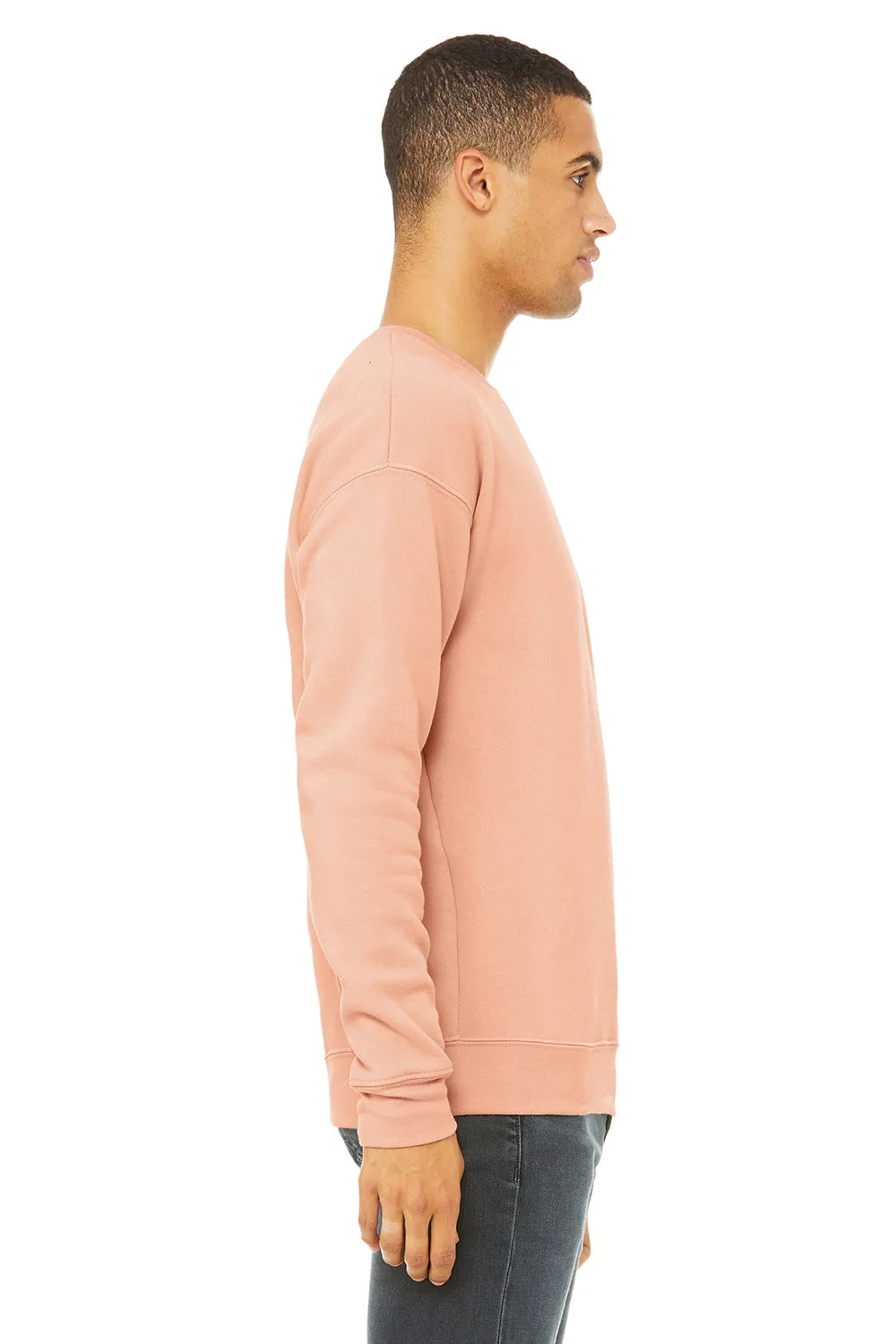 Bella   Canvas Mens Fleece Crewneck Sweatshirt - Peach