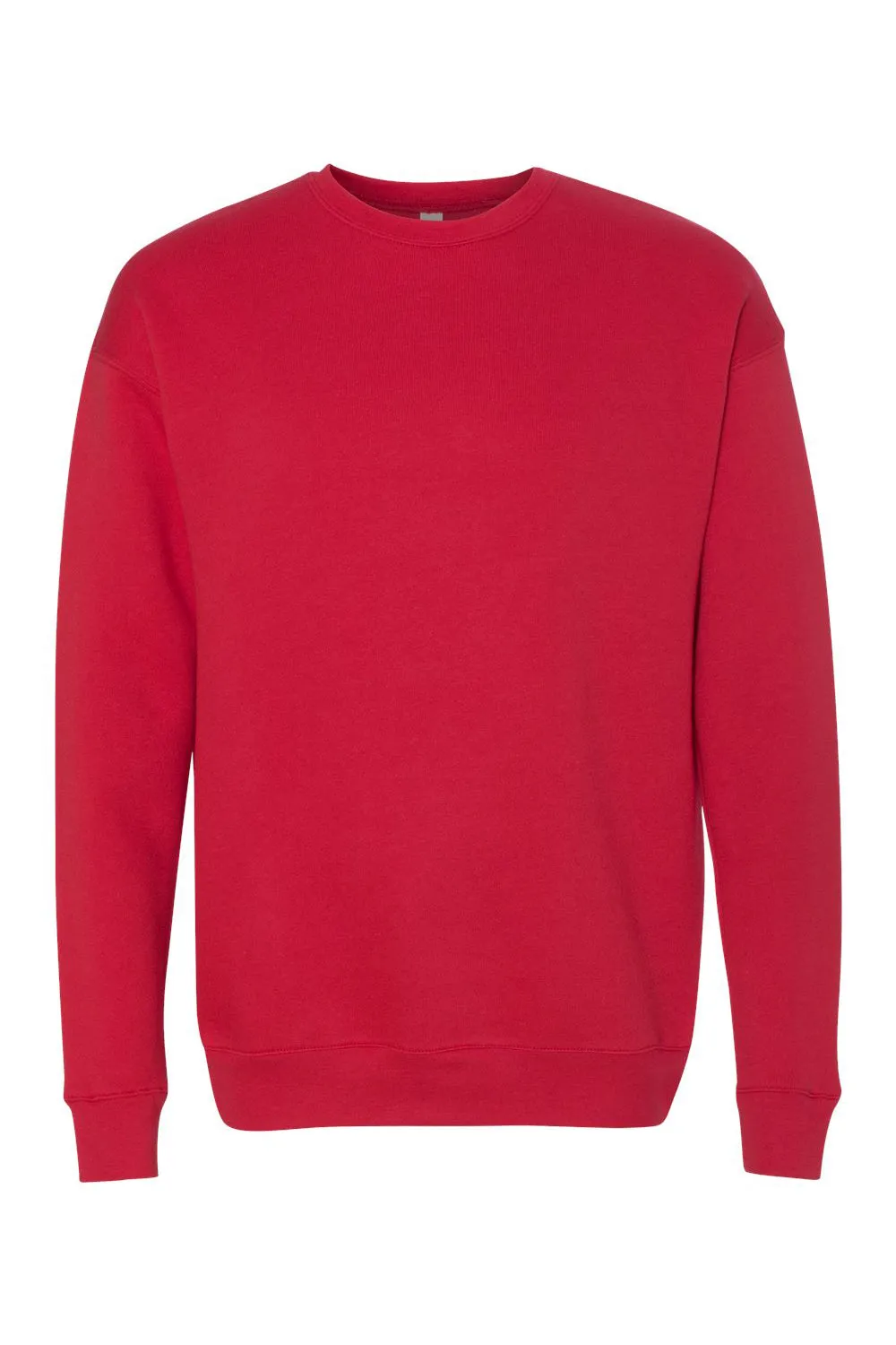Bella   Canvas Mens Fleece Crewneck Sweatshirt - Red