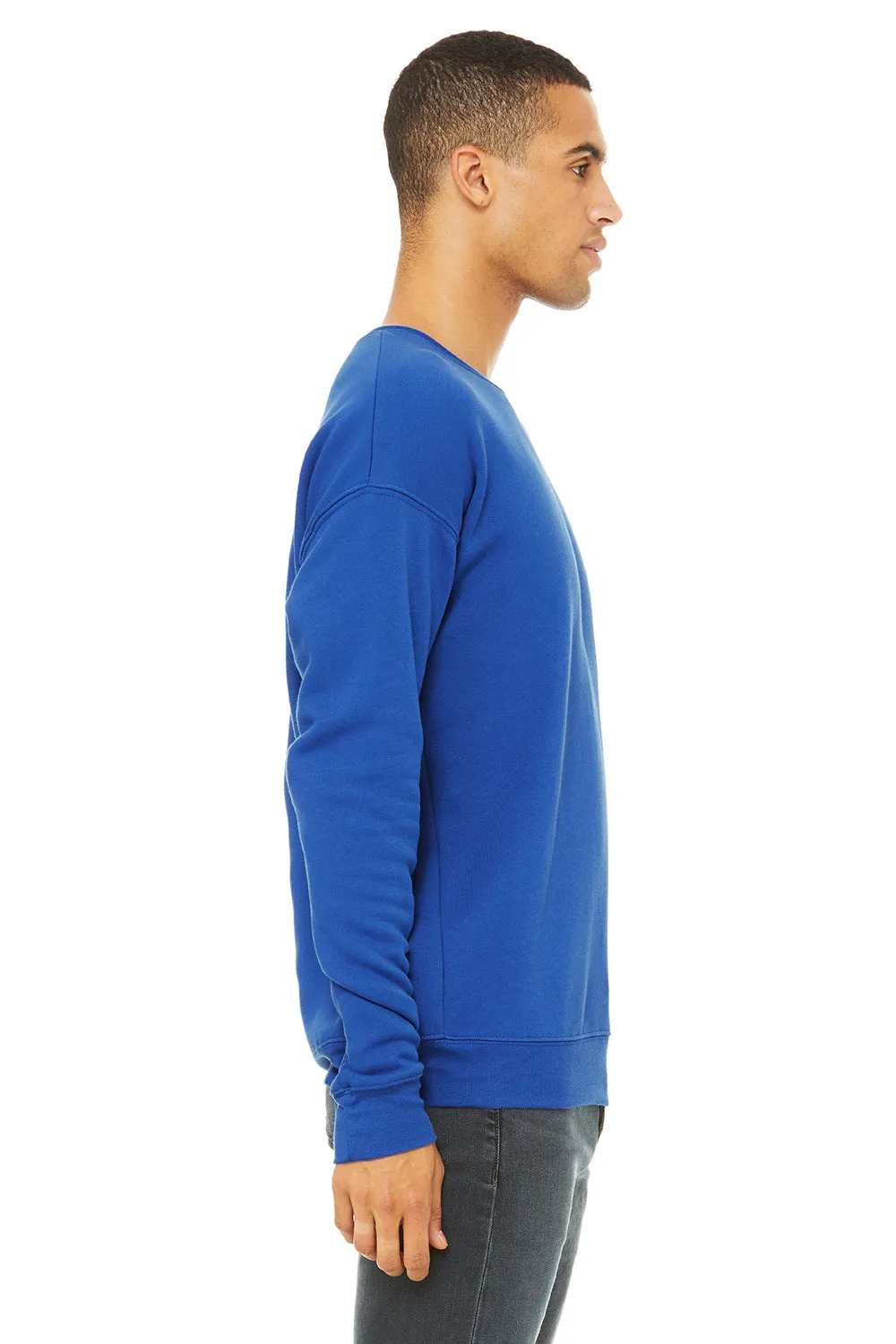 Bella   Canvas Mens Fleece Crewneck Sweatshirt - True Royal Blue