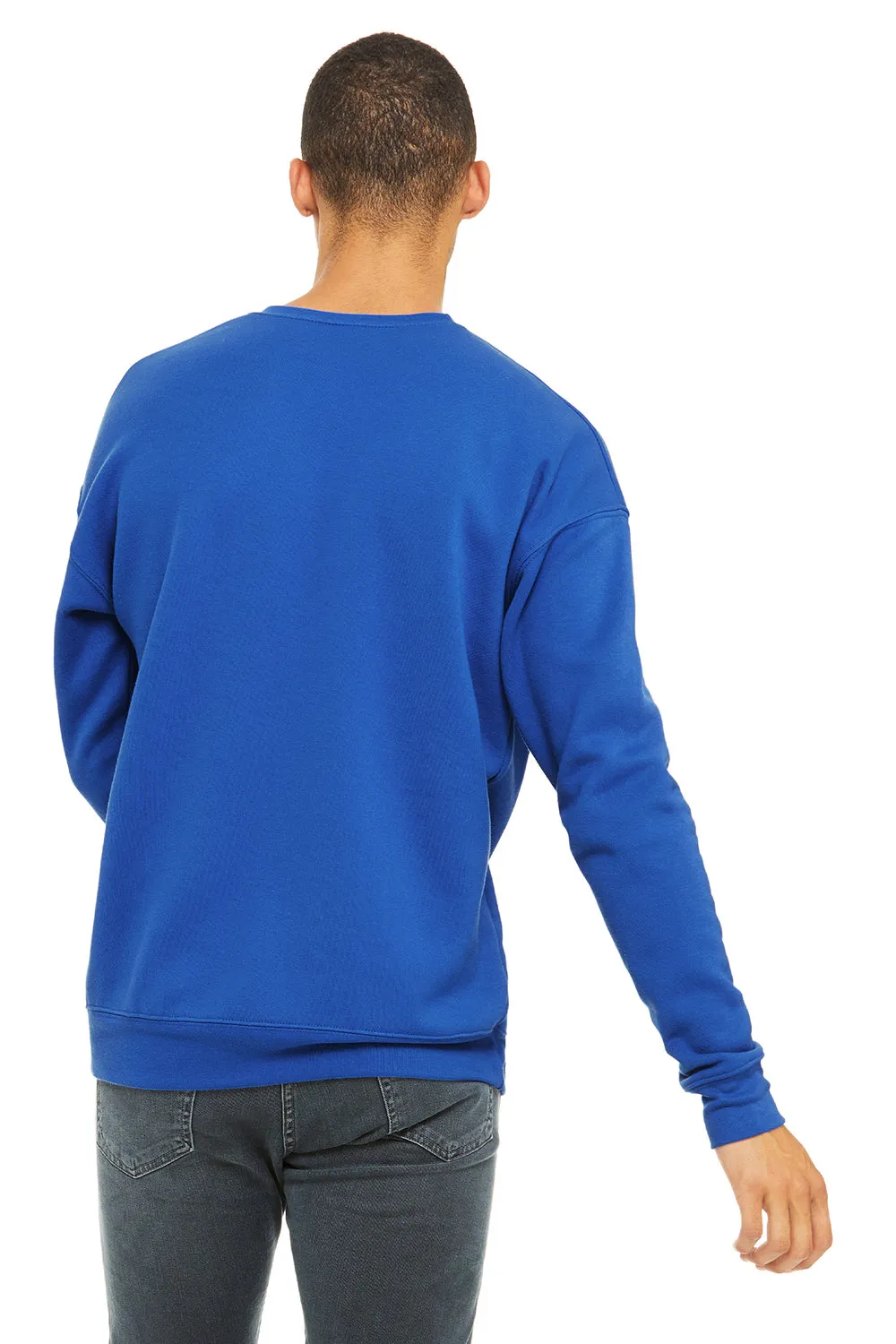 Bella   Canvas Mens Fleece Crewneck Sweatshirt - True Royal Blue