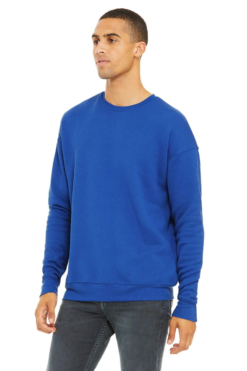 Bella   Canvas Mens Fleece Crewneck Sweatshirt - True Royal Blue