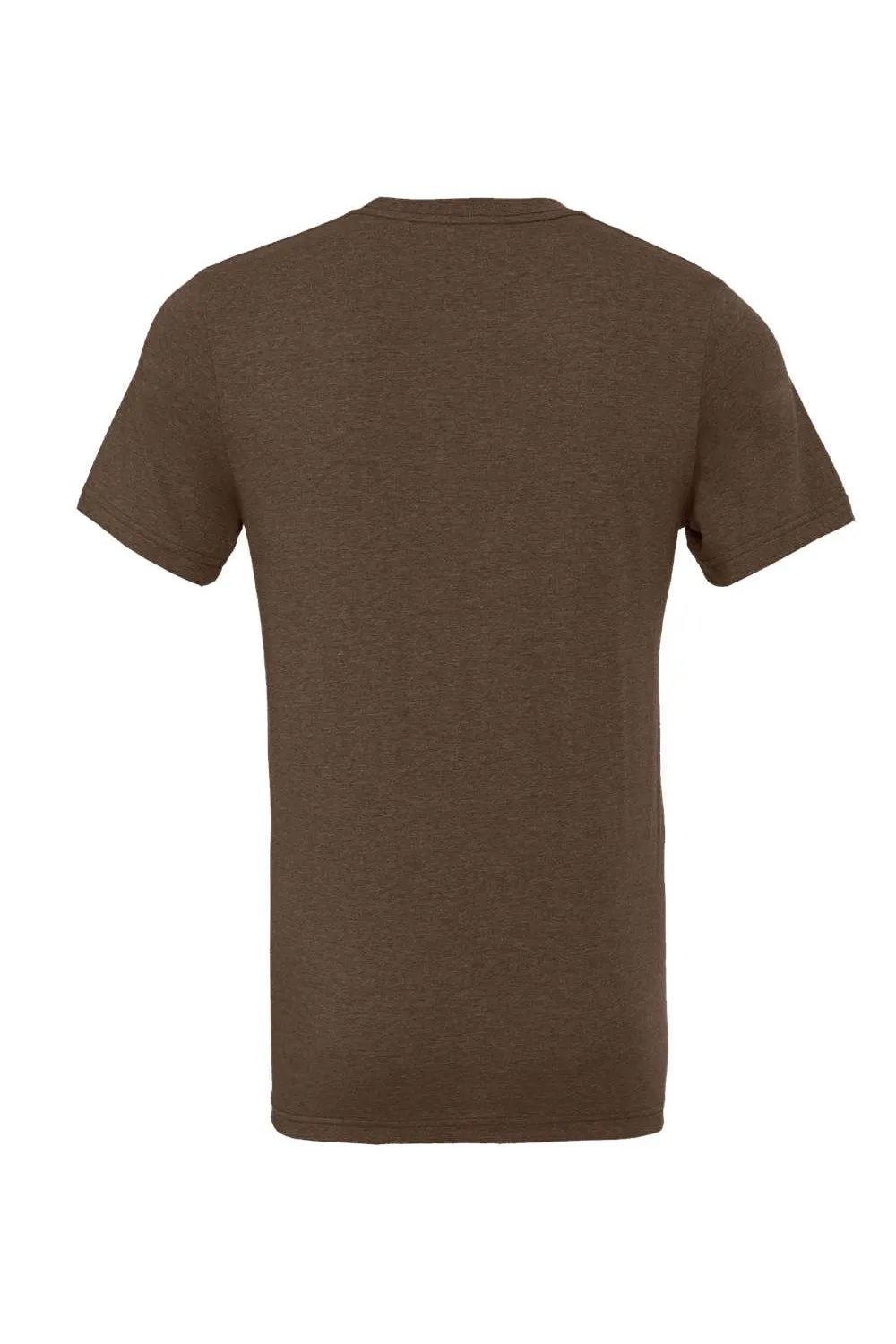 Bella   Canvas Mens Heather CVC Short Sleeve Crewneck T-Shirt - Heather Brown